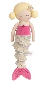Faux Linen Mermaid Doll "Sirena"