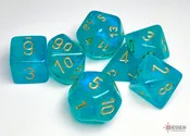 Chessex: Borealis Polyhedral Teal/gold 7-Die Set (CHX27585)
