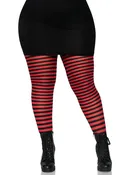 1X/2X QUEEN TIGHTS BLK/RE