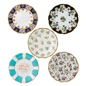 100 Years of Royal Albert 1900-1940 5-Piece Plate Set, 7.9" by Royal Albert