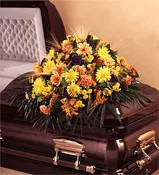 Autumn Faith Casket Spray