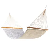 Large Quilted Sunbrella Fabric Hammock - Canvas Granite