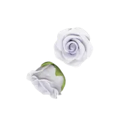 1-1/8" Rose w/ Calyx - Petite - Lavender