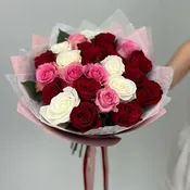 2 Doz Rose Bouquet w/ Korean Paper