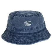 Navy Globe Bucket Hat