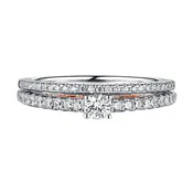 Beau Diamond Engagement Ring S201847A and Band Set S201847B