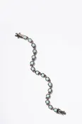 3D Tile Chain Bracelet - Chrysoprase