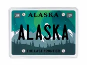 Alaska Aurora License Plate Playing Cards