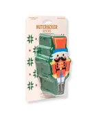 3D Nutcracker Crew Socks - Green