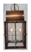 New concord solid copper hanging lamp handmade in USA.