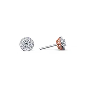 Angel Halo Diamond Earrings - Petite