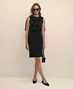 Belted Boucle Sheath