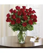 2 DOZEN LONG STEM RED RUSSIAN CUT ROSES
