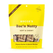 Bocce's Bakery Bac'n Nutty Soft & Chewy Dog Treats, 6-oz