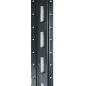 10' Series E-Track Flanged, Vertical, Powder Coated
