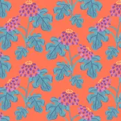Casia Flowers Wallpaper- Red