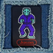 8-bit Jason Iron-On Patch