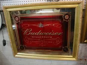 1999 Budweiser Millennium Beer Man Cave Bar Mirror