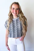 Ballast Crochet Stripe Top
