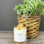 Golden Honeycomb Candle