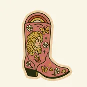 Dolly Boot Sticker