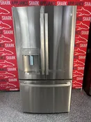 GE ENERGY STAR 22.1 cu. ft. Counter-Depth Fingerprint Resistant French Door Refrigerator with TwinChill Evaporators 36" - GYE22GYNFS