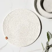 13″ Rnd Ivory Placemat