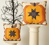 2 Pieced Pumpkin Pillows