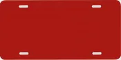 0.040 Red Metallic Blank Metal License Plate