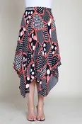 Abstract Printed Skirt