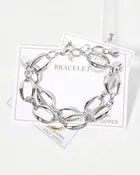 14K Dipped Silver Chunky Chain Bracelet
