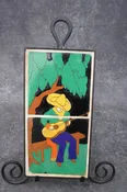 Taylor Two-Tile Plaque -Spanish Guitar Player CA2555