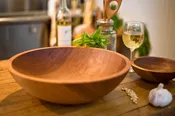 Cherry Wood Salad Bowl 12"  (Serves 4) Free Shipping