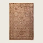 Beige Traditional Samsara Wool Rug - 4'2" x 6'4"