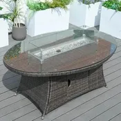 6-Seat Oval Fire Pit Table (PAG-1106O-T)