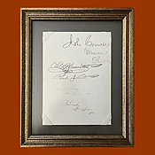 Abraham Lincoln, Autograph Signature as Congressman, On Autograph Book Page