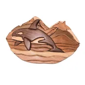 Handcrafted Whale Wall Art