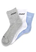 3PK LJ Quarter Crew Socks