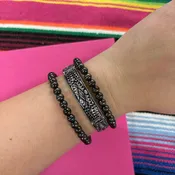 3 Layer Western Stretch Bracelet Set - Boho Ranch Shop