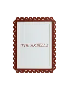 Burgundy Scalloped Edge Picture Frame