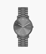 Signatur Three-Hand Gunmetal Stainless Steel Watch