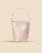 The Chelsea Mini -Almond Leather Bucket Bag