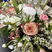 Pillar Candle Holiday Centerpiece