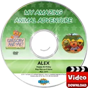Gregory and Me - My Amazing Animal Adventure Personalized Photo Digital MP4