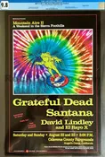BGP-17 - Grateful Dead - Santana/David Lindley - Mountain Aire - 1987 Poster - Calaveras County - CGC Graded 9.8