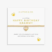 A Little 'Happy Birthday Grammy' Bracelet In Gold-Tone Plating