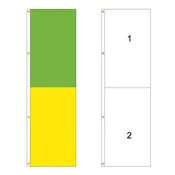 2 Color Horizontal Flag - Customizable Property Flag - PFS 108