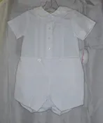 Baby Boy White Romper by Sir John of Rosalina Baby - 24 months