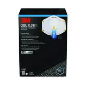 3M 8511 Respirator with Cool Flow Valve (10 Pack)