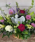 ANGELS IN THE GARDEN" BASKET ARRANGEMENT